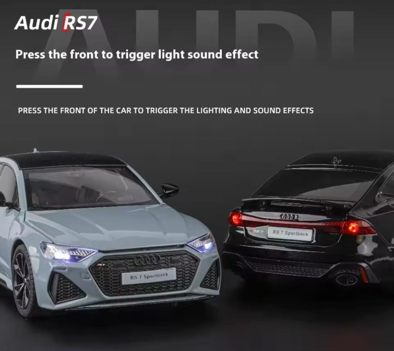 1:24 Audi RS7 Sportback Model Car Diecast Toy Cars Toys for Boys Kids Gifts KT H82091