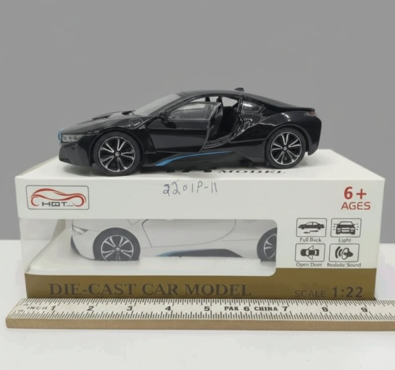 1:24 scale BMW i8 alloy diecast model car (2201P-11)