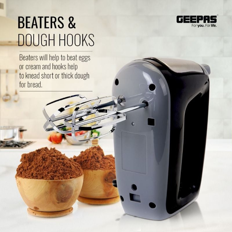 Original Geepas Hand Mixer professional 5-Speed Powerful 400W Moter