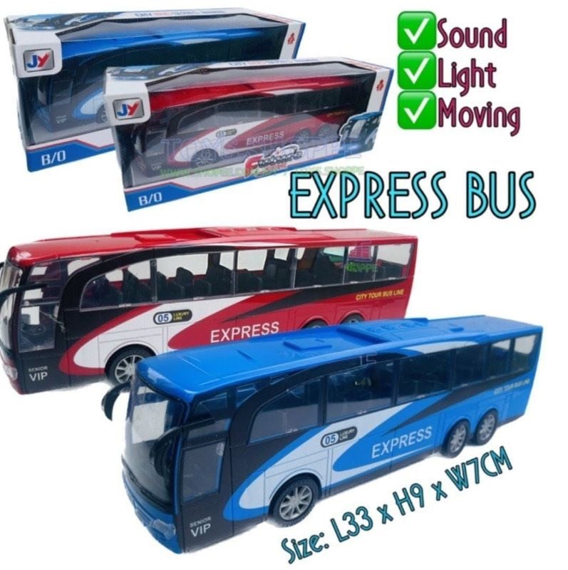 Big Express Coach Bus Remote Control RC High Speed Rechargeable Sound light 15 inches long KT (345-254)