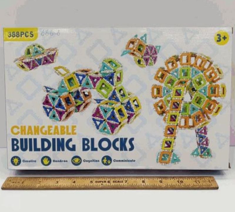 Changeable Building Blocks Best Learning Different Shapes 388pcs (666-6 )
