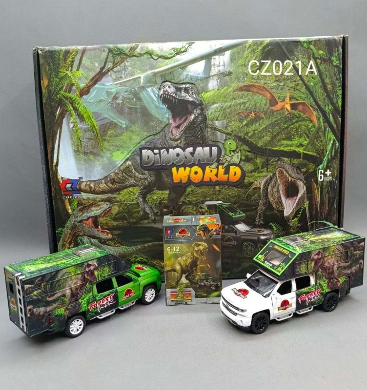 1:24 scale Diecast Dinosaur Adventure Car van (CZ021A )