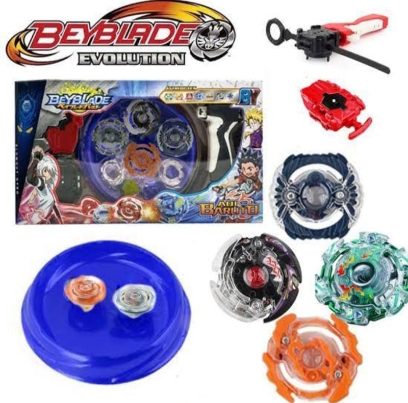 4 Beyblade Metal Fusion Battle Set Tops With Beystadium and Hand Launcher High quality For Kids Play Set KT (BY505C)