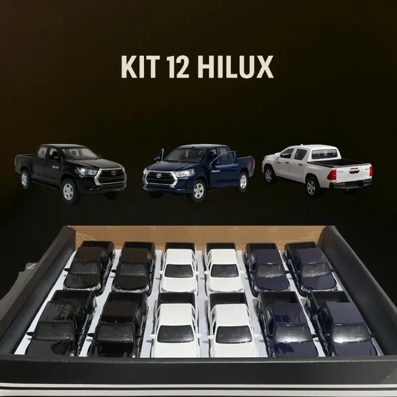 Trending Toyota Hilux Vigo Diecast Toy car open doors sound light KT (JG2617A-12.)