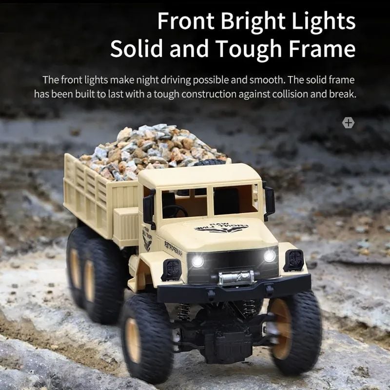 RC Truck 4WD 6 wheeler Transport Military Truck (553-07)