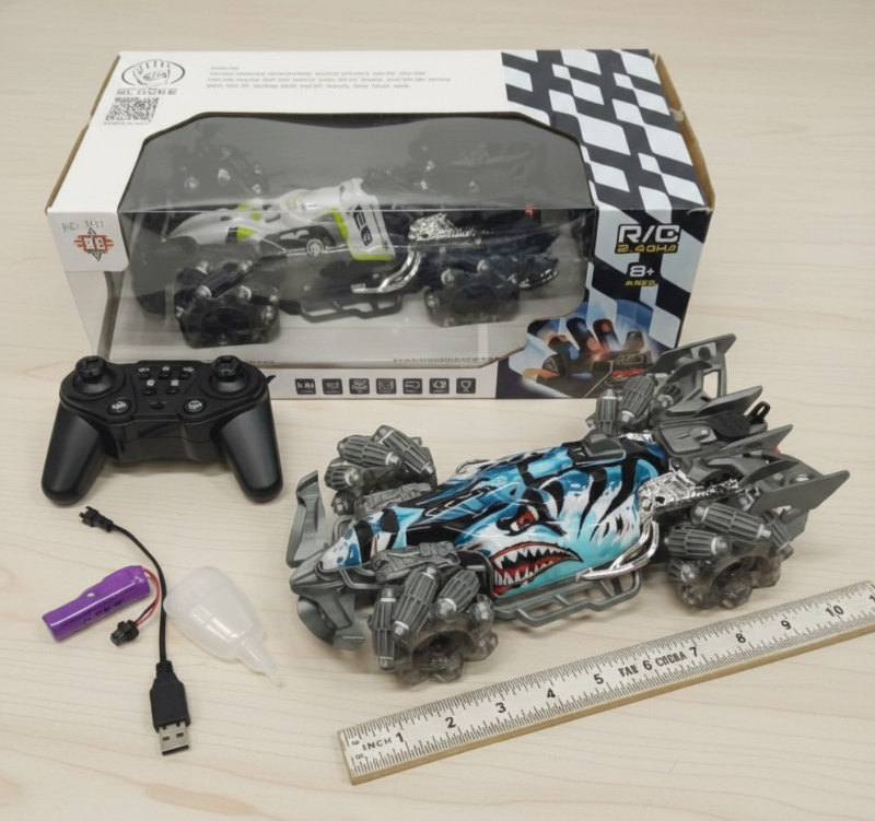 RC Big 4WD Stunt Car 2.4G multiple functions spray sound light (KC3151)
