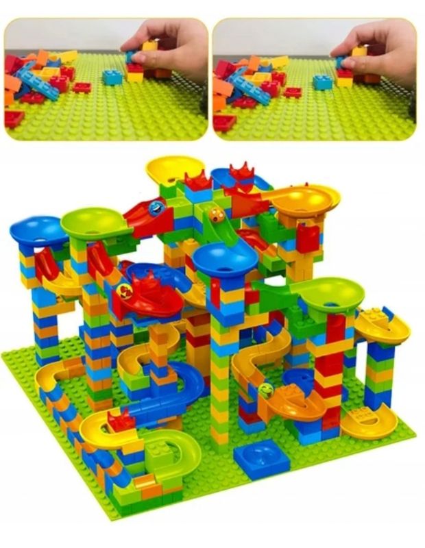 Variable Track Building Blocks Marble Run 514 pcs (066)
