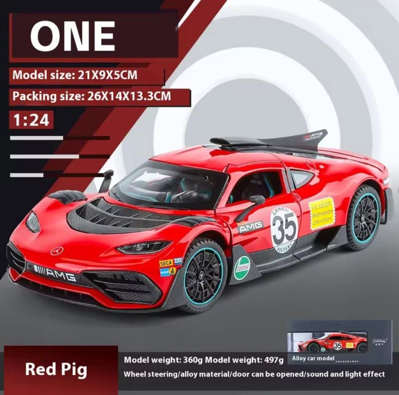 Mercedes-AMG ONE Diecast Model Car open doors sound light (1901-240)