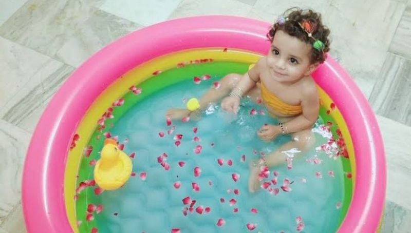 Intex Inflatable Swimming Pool Wet set Collection Bath Tub For Children 34x10 inch 0 to 5 age TM(58924)