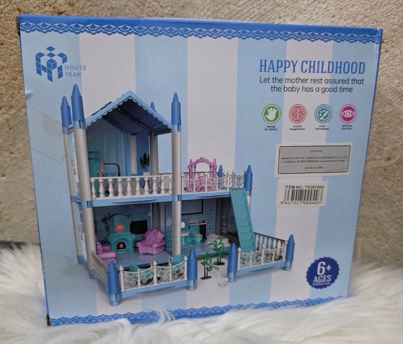 Doll Play House DIY With Accessories for kids girls best gift set (862-03)