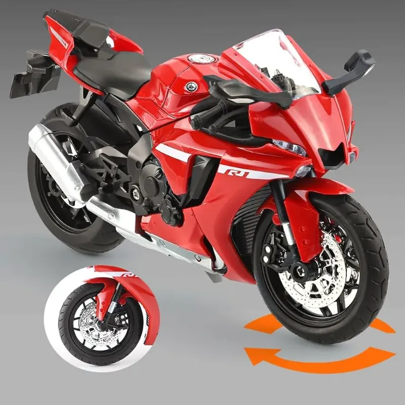 1:12 scale die-cast Yamaha YZF R1 model motorcycle toy (HX794-1)