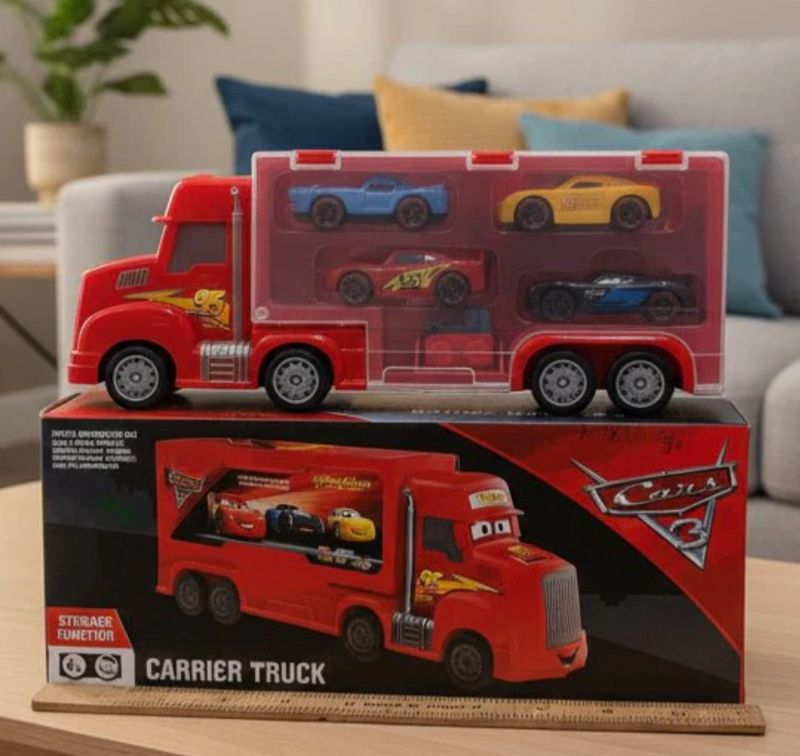 Car Carrier Truck Disney Pixar with metal cars toy set (767-31)