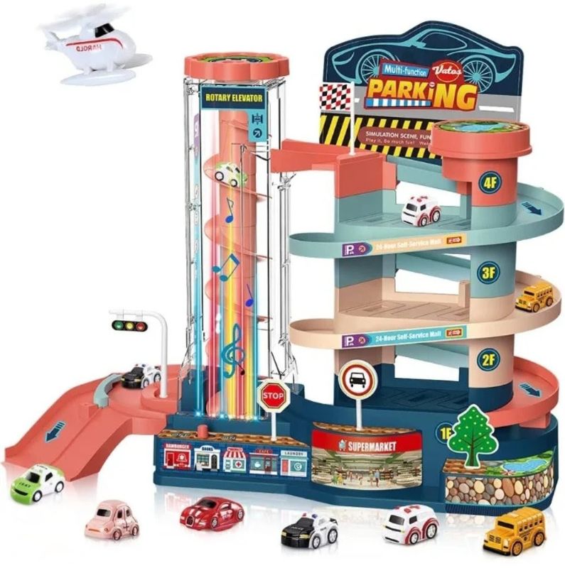 Parking Lot Assembly Play Elevator 3 Floor Car Park Kids Toy Premium quality (6727)