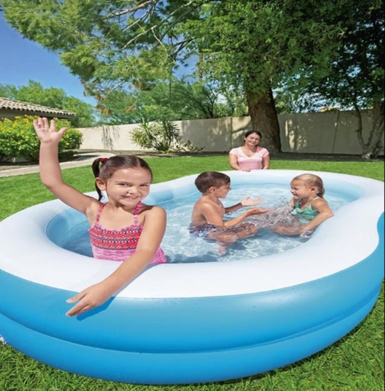 Family Big Pool Fish Shape Lagoon Bestway High quality Inflatable Pool Summer Water Party Gift TM(54117)