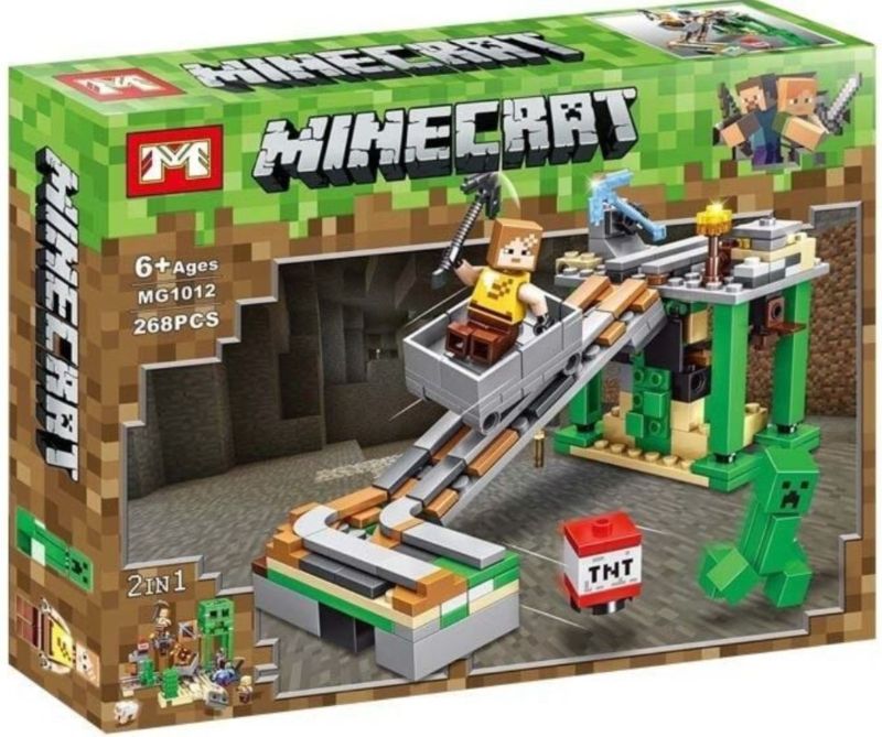 Minecrat 2-in-1 Adventure Building Block Set 268 pcs Compatible with all bricks, Legos make different characters TM
