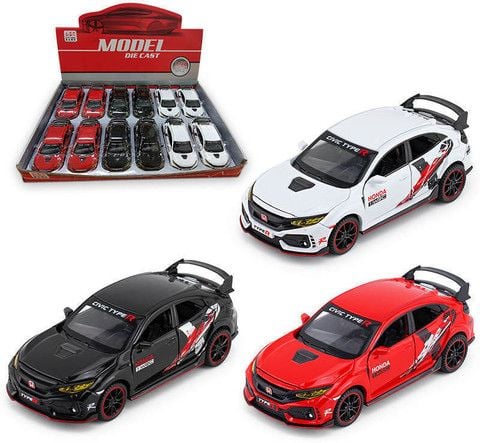 1:32 Honda Civic Diecast Model car open doors sound light for kids (HONDA TYPER)