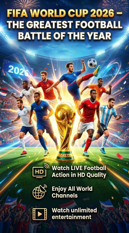 Watch FIFa Football Cup 2026 All Action Live on Ultra High Quality Streaming