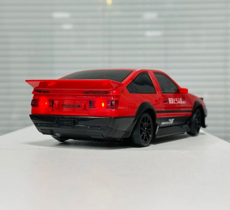 Fastest Toyota AE86 Drift Rc Car 1:24 Scale Real 4WD 2.4G Remote sound light with extra tire KT (D93219)