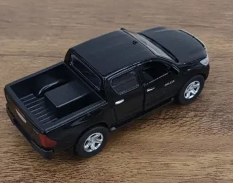 Trending Toyota Hilux Vigo Diecast Toy car open doors sound light KT (JG2617A-12.)