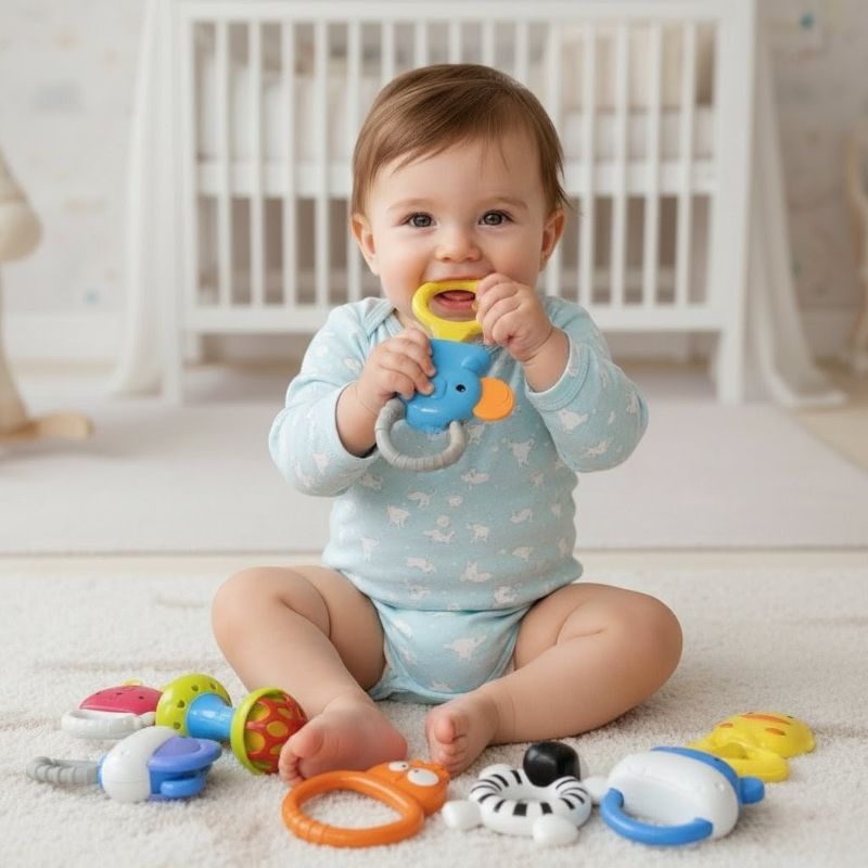 Baby rattle & teether set New born babies (K225D498)