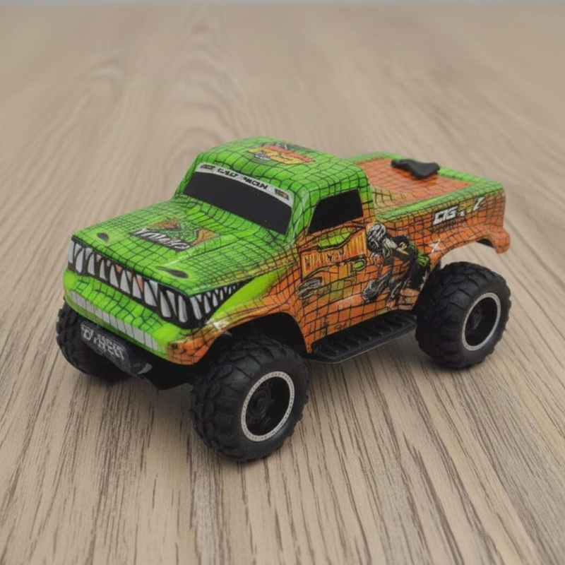 RC Climbing Pickup truck 1:24 Rechargeable with spray feature sounds light (KM555-3A)