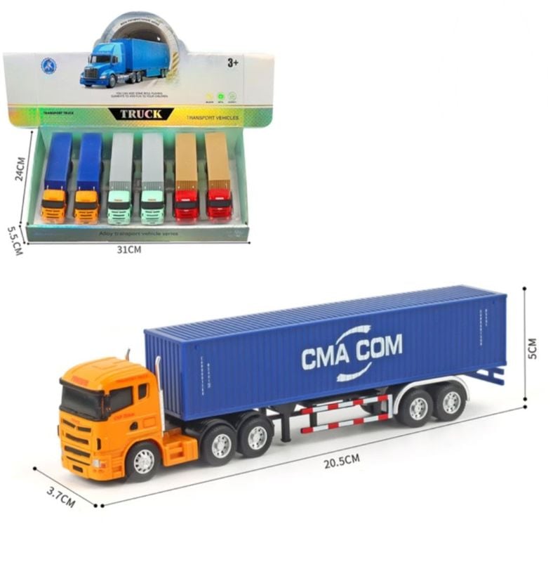 Container Truck Diecast Alloy MAERSK CMA CGM (CY6601-3B)