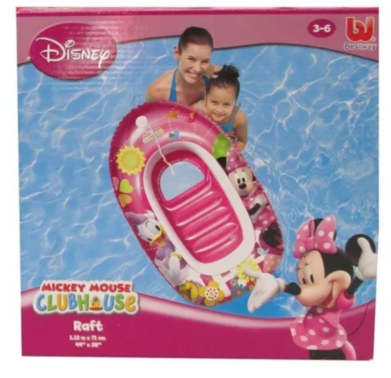 Imported Bestway Disney Minnie Mouse Beach Boat Kiddie Raft Swimming pool