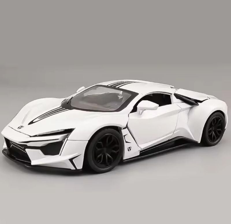 1:24 Fast & Furious Car Lykan Hypersport High quality High Detail interior & Exterior Sounds light Best Gift Collector lover car KT (K240A11)