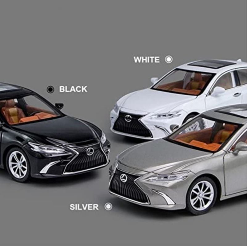 1:24 LEXUS ES300 Alloy Car Model Diecast & Toy Vehicles Metal Car Model Simulation Sound and Light Collection Toy Gift Box pack TM (1901-14)