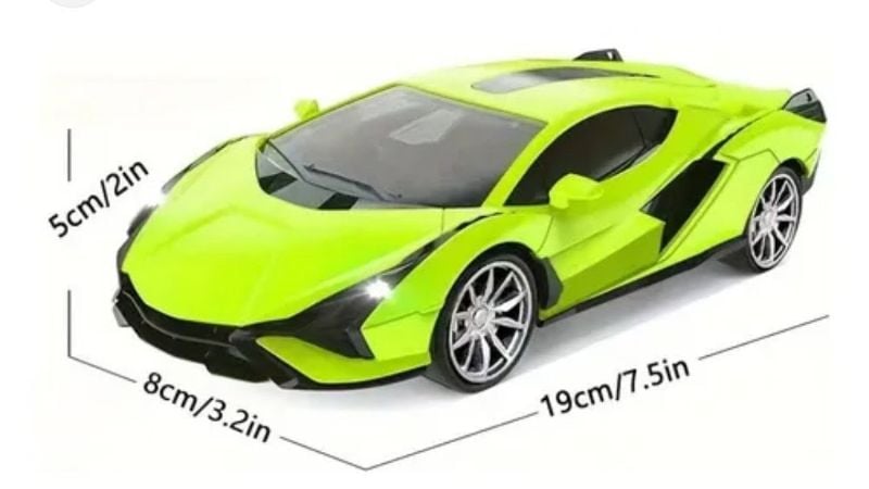 Top Speed 1:22 scale Lamborghini RC car sound light 7 inch long length (2024-12)