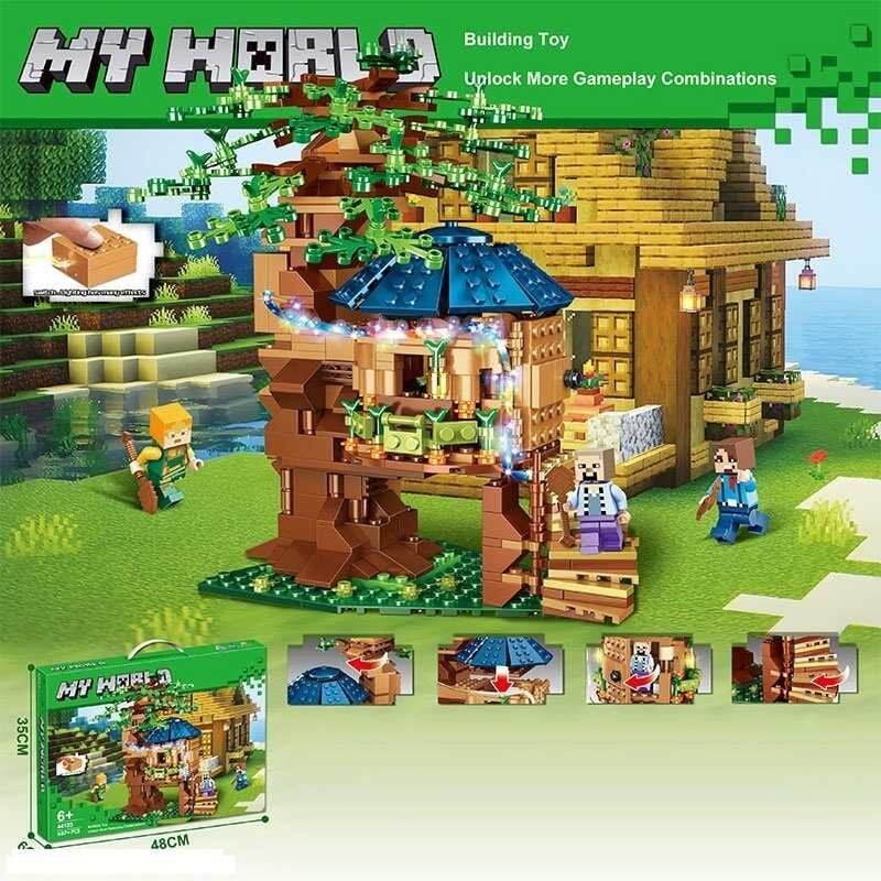 Minecraft My World Frozen Building Block Lego Compatible 716+ pieces and Minecraft Figures KT (44116)