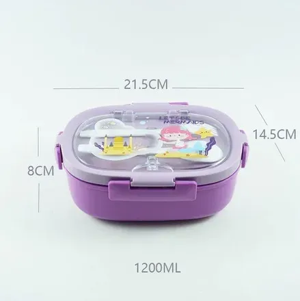 2in1 Lunch box 1200ml and Water Bottle 500ml high quality (9052-1LB)