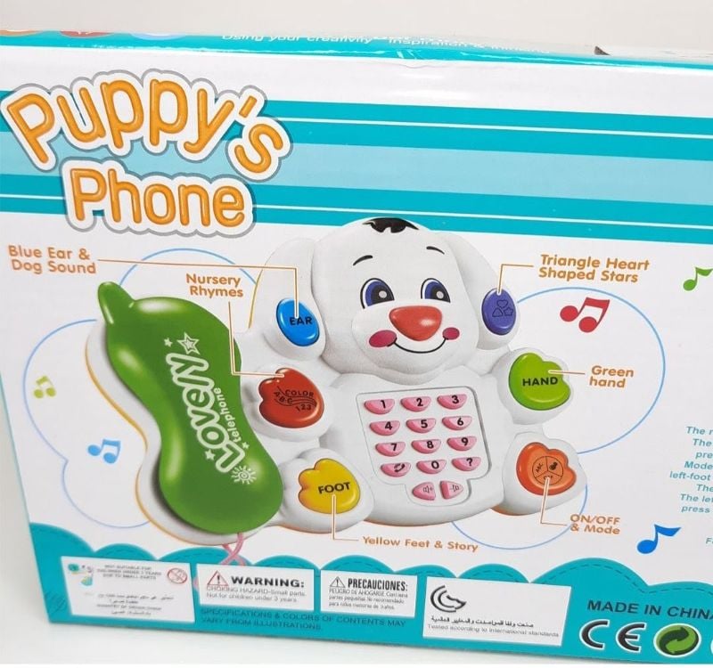 Puppy Phone Musical Multi Function for Toddlers (9909B)