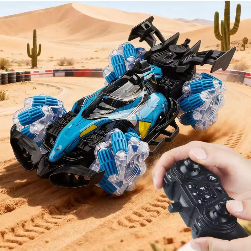 RC Big 4WD Stunt Car 2.4G multiple functions spray sound light (KC3151)