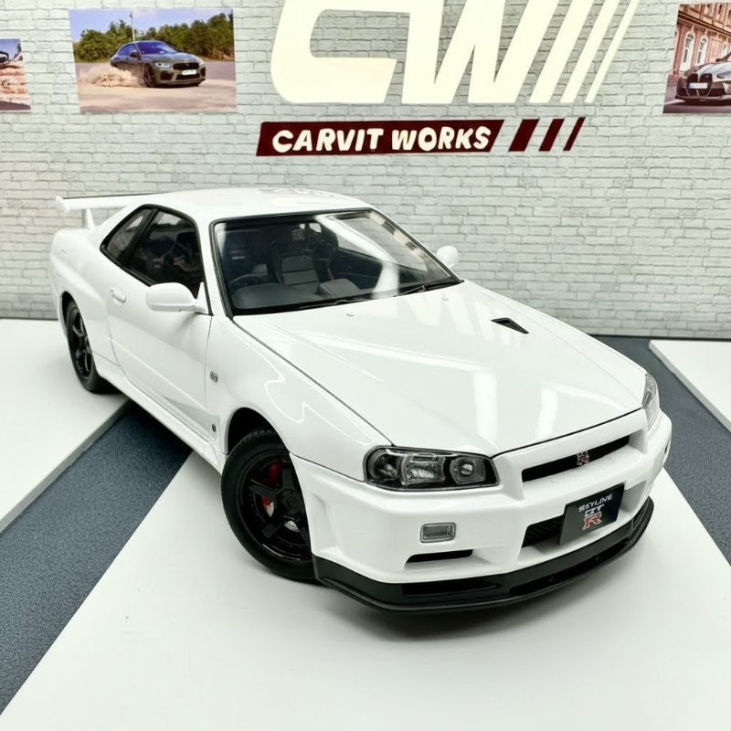 1:18 scale die-cast Nissan Skyline GT-R R34 model cars (1900-460)