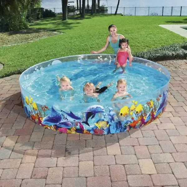 Big Sea Characters Bestway Fill & Fun Swimming Pool For Family TM (55031)