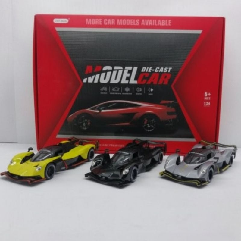 1:24 Aston Martin Valkyrie AMR PRO Supercar Alloy Diecast Model Car Sound Light DK (1900-560)