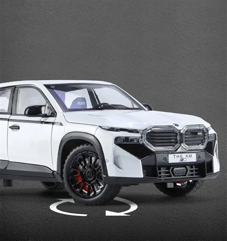 Big BMW XM 1:24 Diecast Metal Model Car Multi Function Best Birthday Gift Toy Car TM