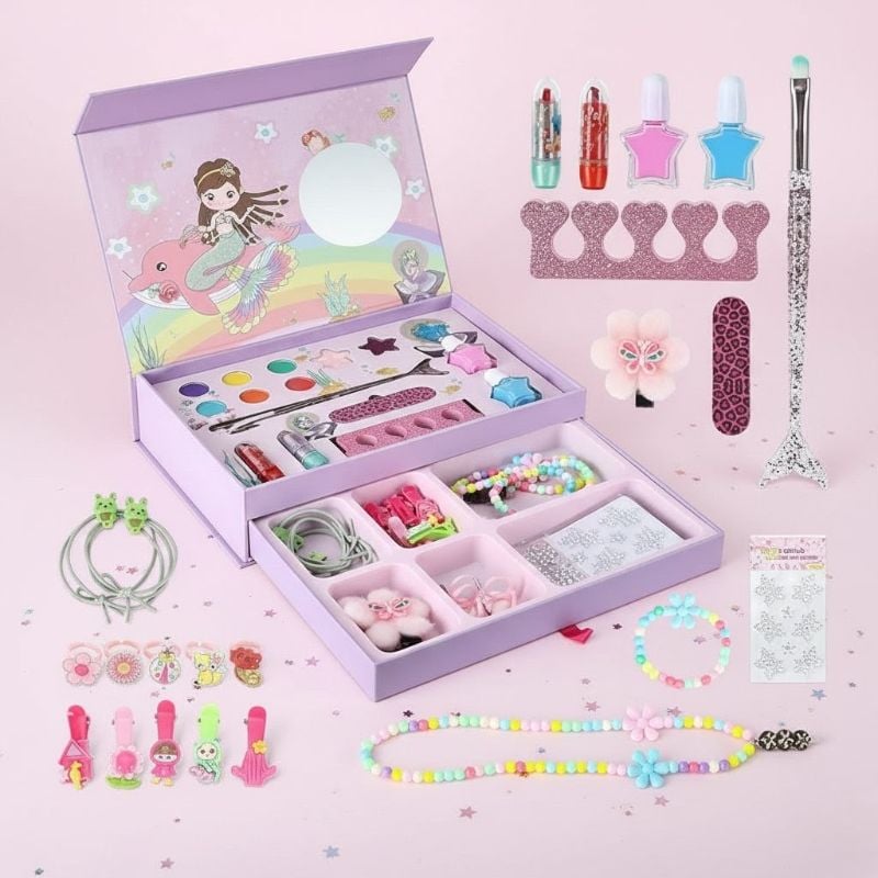 Children's 2 in 1 Makeup & Jewellery Box Set (IG2926)