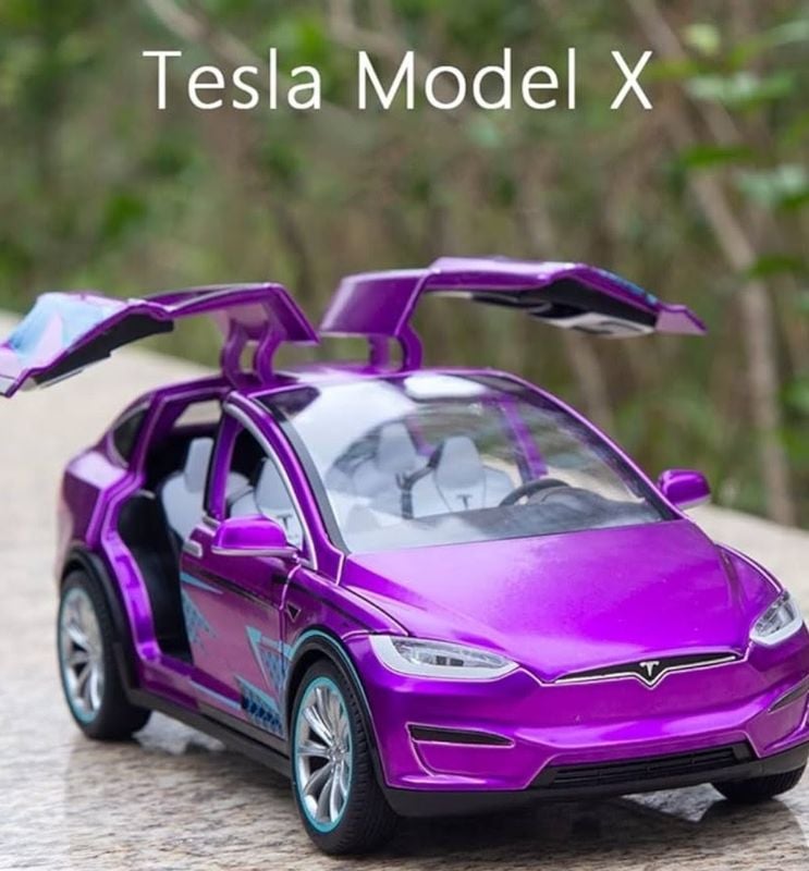 1:24 Tesla Model X Diecast Model car metal toy car (2403B-1)