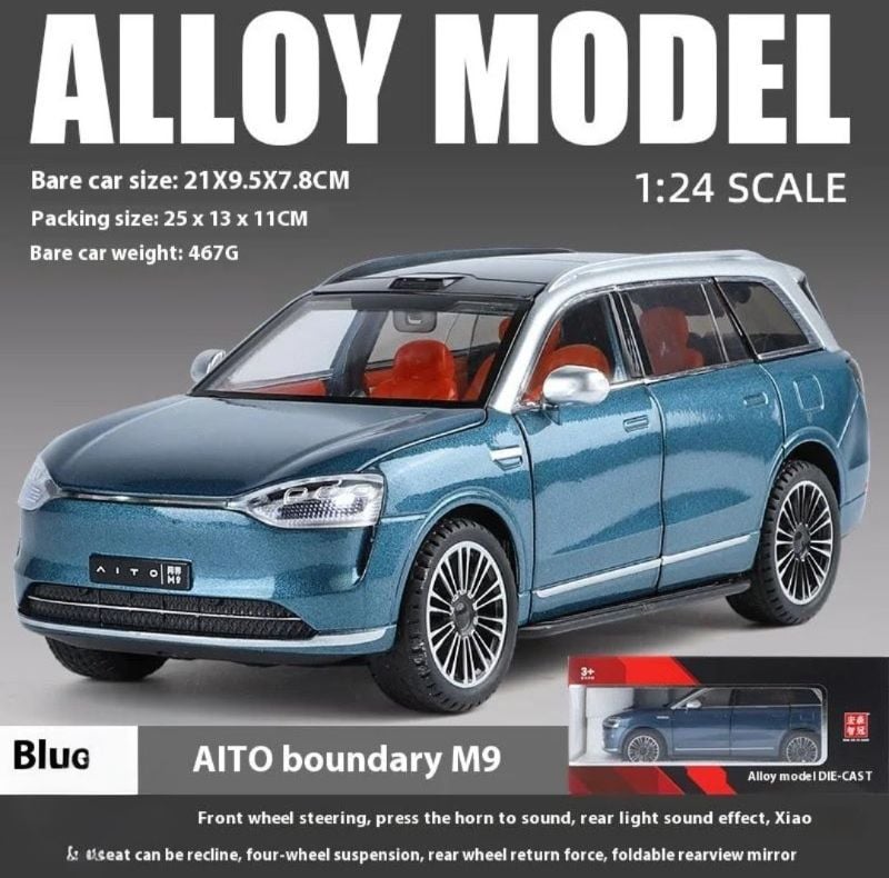 AITO M9 Diecast 1:24 Sound light open doors (H24M9)