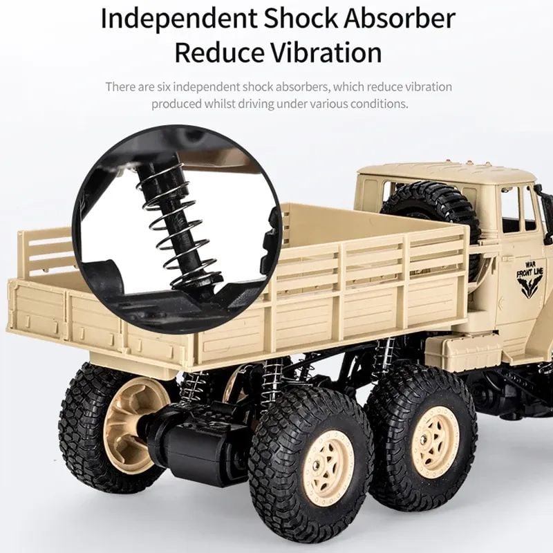 RC Truck 4WD 6 wheeler Transport Military Truck (553-07)