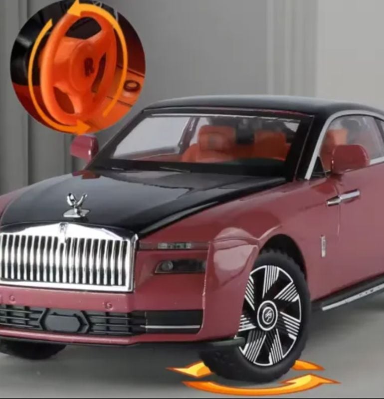 1/24 Scale Rolls Royce Spectre Alloy Die Cast Model Car with Sound and Light, Car Enthusiast Collectibles, Birthday Gift, Simulation Real model Vehicle
