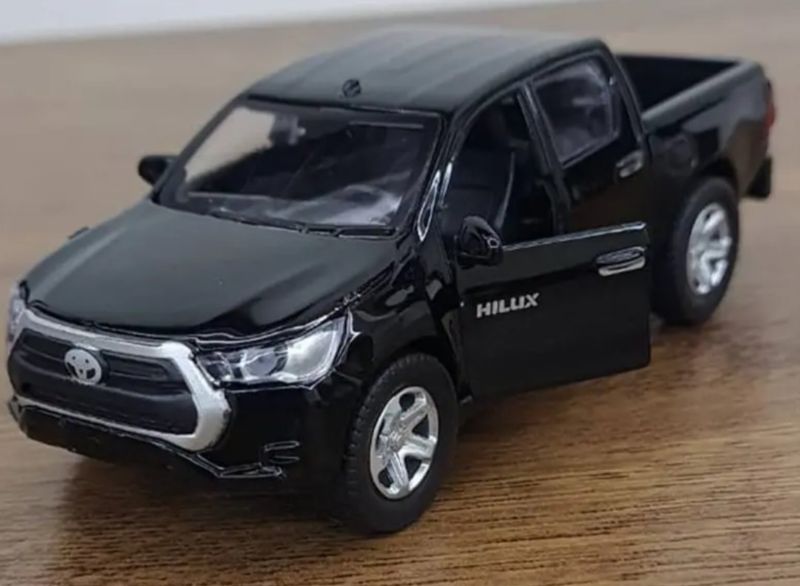 Trending Toyota Hilux Vigo Diecast Toy car open doors sound light KT (JG2617A-12.)