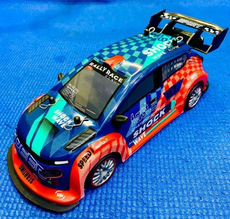 1:16 Rally Race Shock wave Racing car with lights sound high speed (KQX165-R4)