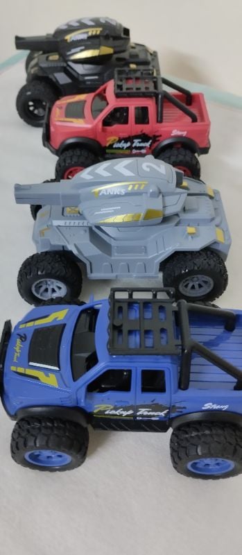 Unbreakable 4 Wheels off-road vehicle Friction Powered Trucks Inertia