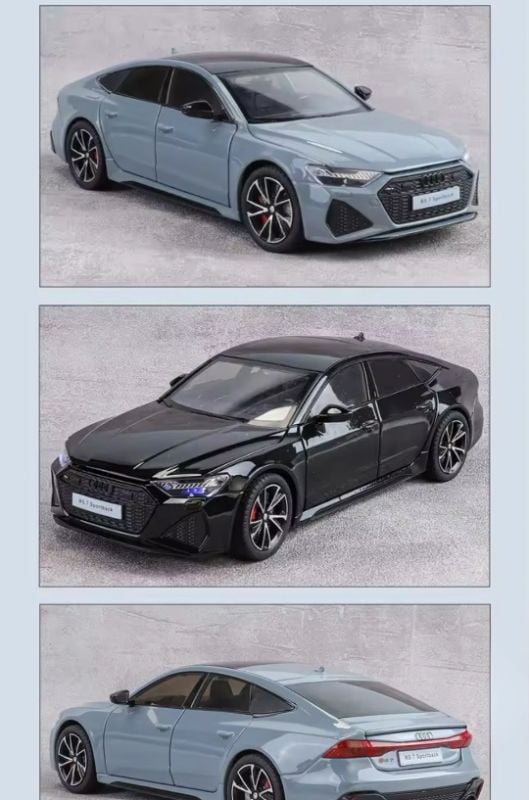 1:24 Audi RS7 Sportback Model Car Diecast Toy Cars Toys for Boys Kids Gifts KT H82091