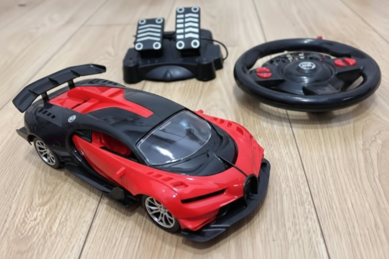 1:16 RC Bugatti High simulation Racing model car with steering signal and foot pedal (168-22BA)
