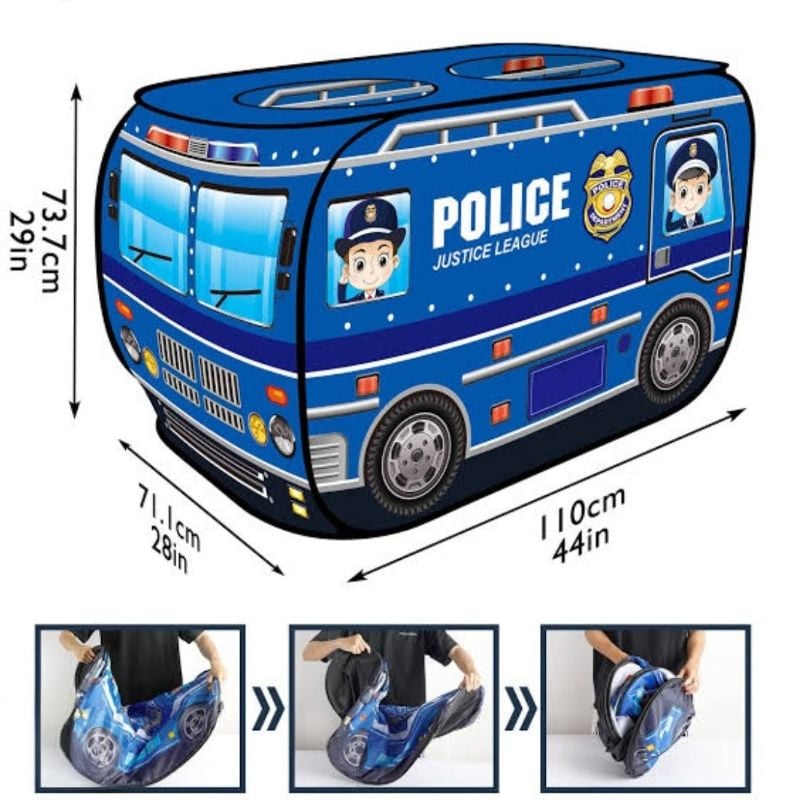 Police car pop-up tent, designed for children's play (TY862D)