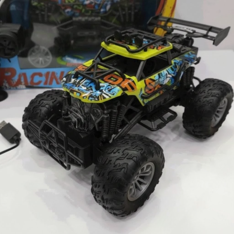 RC Graffiti-style Racing monster truck Spraying and light feature (9639B)